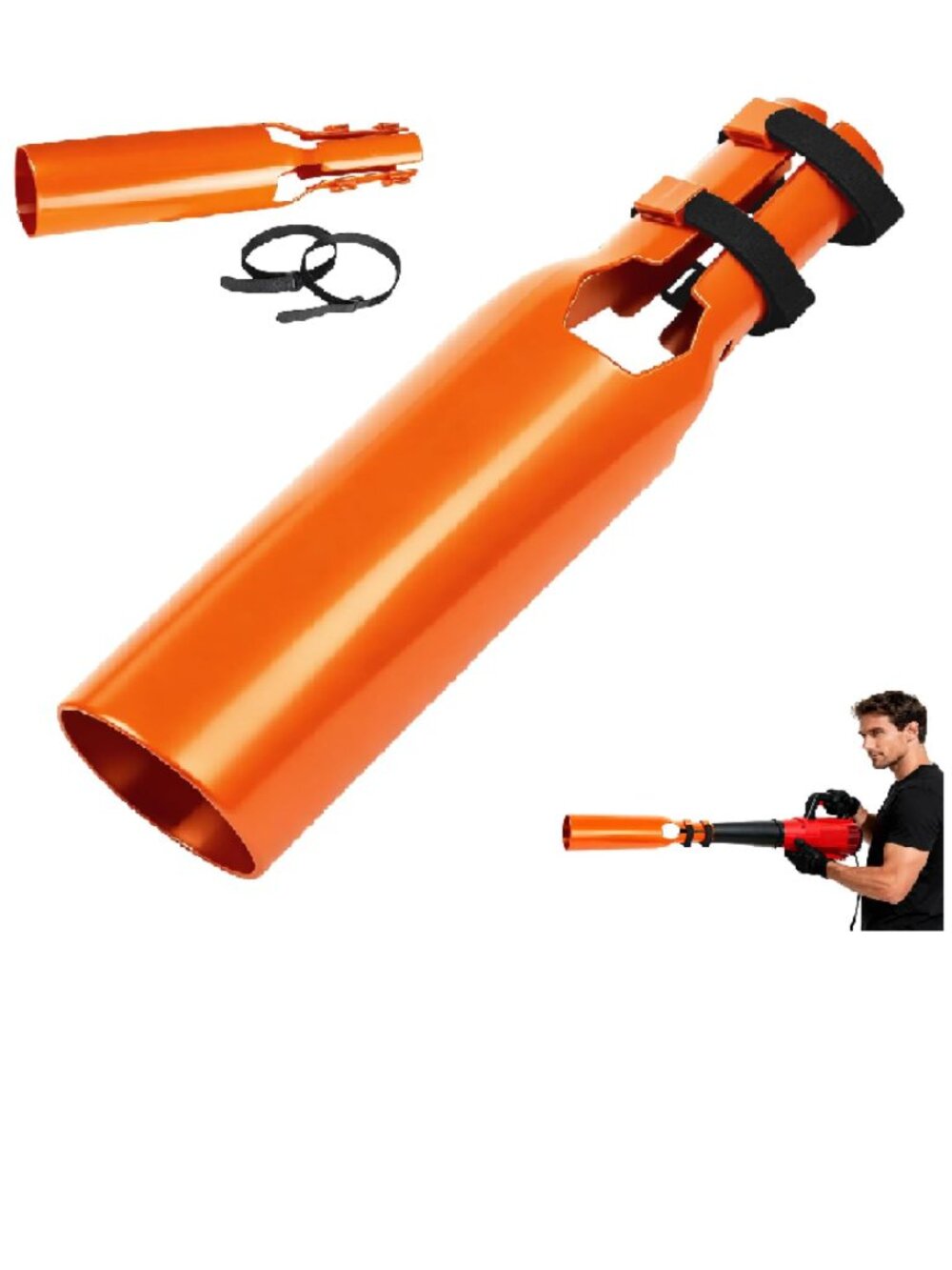 Universal Leaf Blower Air Booster Nozzle Fits 2-4 Inches for Improved Airflow